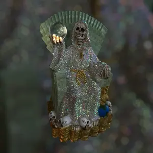 New Holy Death Sliver High quality rhinestone decor