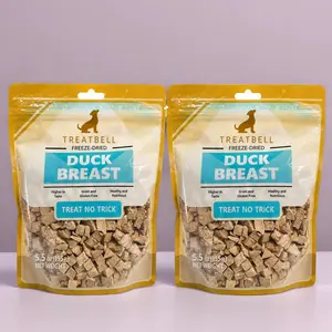 100% Duck Breast Freeze-Dried 11 oz(≈156 g) / 2 Pack , Healthy, Not Ground or Compressed, Grain-Free, High-Protein, Single-Ingredient Dog Treats , Cat Treats, Training Treats, Meal Topper, puppies and kittens friendly