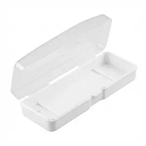 Manual Razor Case Manual Razor Storage Box Plastic Lightweight Durable Manual Razor Storage Box Portable Razor Holder Protector Universal Razor Container Storage Razor Accessories for Men