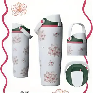 30Oz Stainless Steel Insulated Water Bottle With A Leak-Proof Flip-Top Lid, Stylish Golf Print Design, Long-Lasting Insulation For Both Hot And Cold Drinks, Suitable For Everyday Use, Unisex, And A Great Gift.