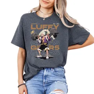Monkey.D Lufffy Anime Shirt, Gear 5 One Piece T-Shirt, Sweatshirt 2024. Fan Anime Style