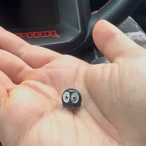 Soot Sprite Car Rearview Mirror - 25 Pcs Cartoon Soot Sprites Accessories for Car Interior Decoration Dashboard Car Ornament Funny Gifts High-Quality Resin Material Charming Fairy Tale Aesthetics Tiny Size