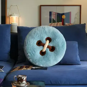 Adult Button Pattern Pillow Cushion Home Decoration Bedroom Sofa Bedside Soft Outfit Fabric Lumbar Support