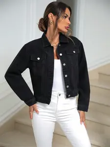Coachella Festival, Cool and Confident Y2K Retro American Style, Casual Chic Long Sleeve Denim Jacket Coats, Perfect for Daily Outdoor Wear