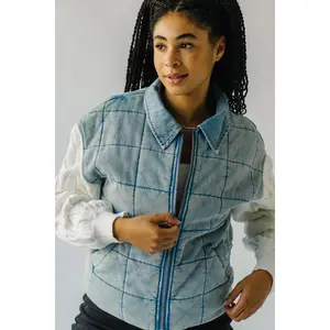 The Wellington Quilted Jacket in Denim