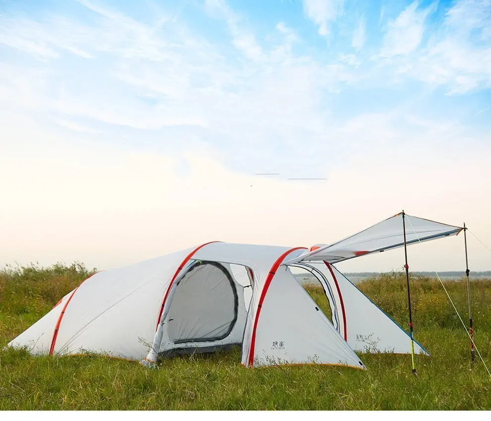 Static Nebula Layer  Light 3 Person Tunnel Tent Outdoor Mountaineering Camping