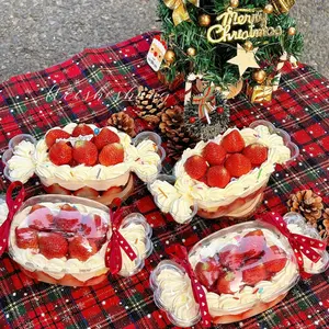 Candy-shaped Cake Box - Suitable for Dessert Cakes, Fruit Salad, Tiramisu, etc. - Ideal for Party Events, Children's Day, Birthday Parties, and Plastic Transparent Gift Boxes