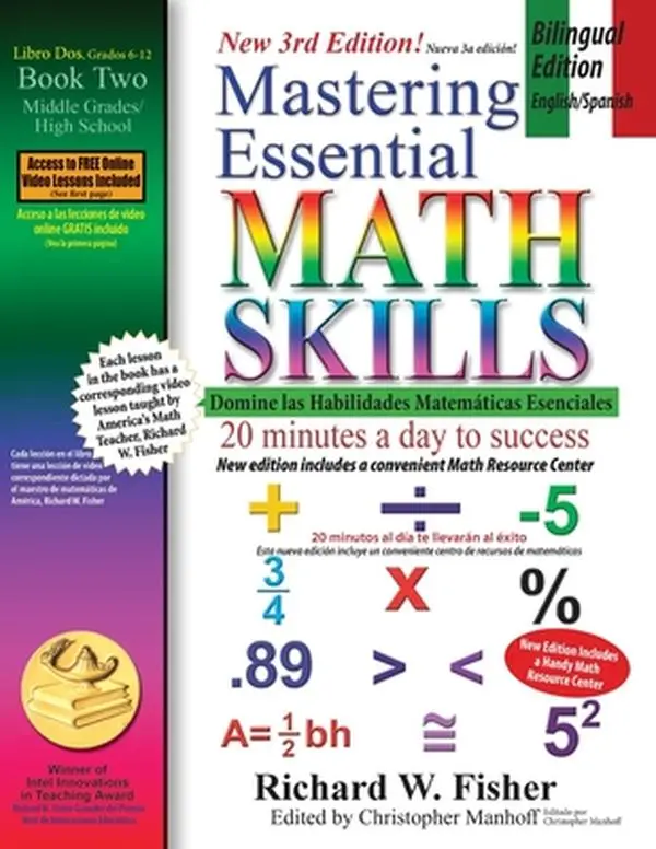 Mastering Essential Math Skills Book 2, Bilingual Edition - English/Spanish -- Richard W. Fisher, Paperback
