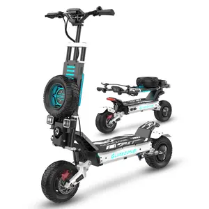 GD83 Fast Electric Scooter with 6000W Dual Motor, 60V 30Ah Battery Long Range 60 Mlies E Scooter, Max Speed 50MPH & Foldable Design,11" Off-Road Tires,Dual Shock Absorbers,Front&Rear Disc Brake, UL Certified