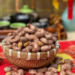 Whole Cashews Roasted 10.5 Ounces-Hạt Điều Lụa Nguyên Vỏ 300g/Túi No Artificial Colors or Flavors Snack Protein