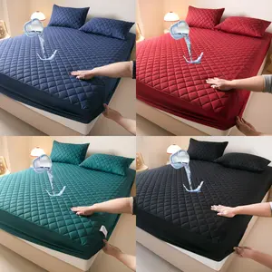 1/2 PCS Waterproof Mattress Protector Set, 6"-18" Deep Pocket, Noiseless Soft & Breathable, Stain Resistant & Machine Washable, With Pillowcase, Ideal for Kids, Pets & Hotels, Quilted Mattress Protector