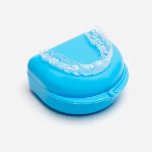 ClearRetain Upper Teeth Retainer Oral Case - Ultra-Clear PETG Copolyester, BPA-Free, Adjustable Buckle, Daily Wear Protector