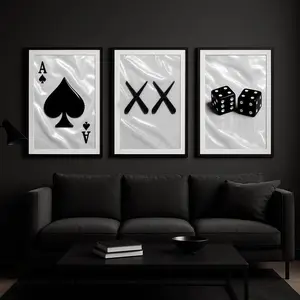 Hype Beast Set of 3 Posters Hypebeast Wall Art Hypebeast Decor Hypebeast Room Ace of spades art- No Frame