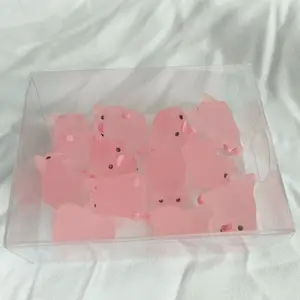 6designs, 12pcs  Glow-In-The-Dark Resin Pig Miniature Cute Collectible Figurines Fairy Garden Decorations, Perfect for Aquariums & Plant Pots, Ideal Christmas & Birthday Gifts