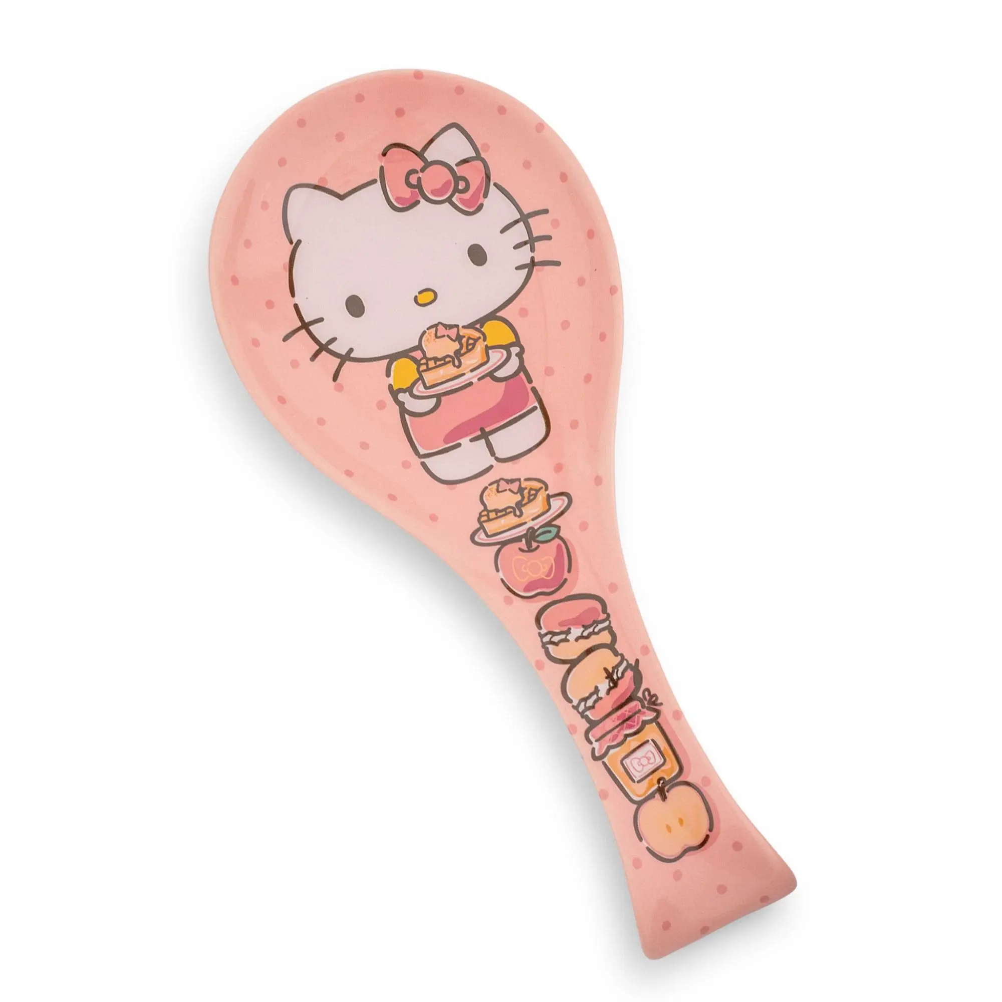 Sanrio Hello Kitty Stacked Snacks Ceramic Spoon Rest Sanrio Hello Kitty Stacked Snacks Ceramic Spoon Rest
