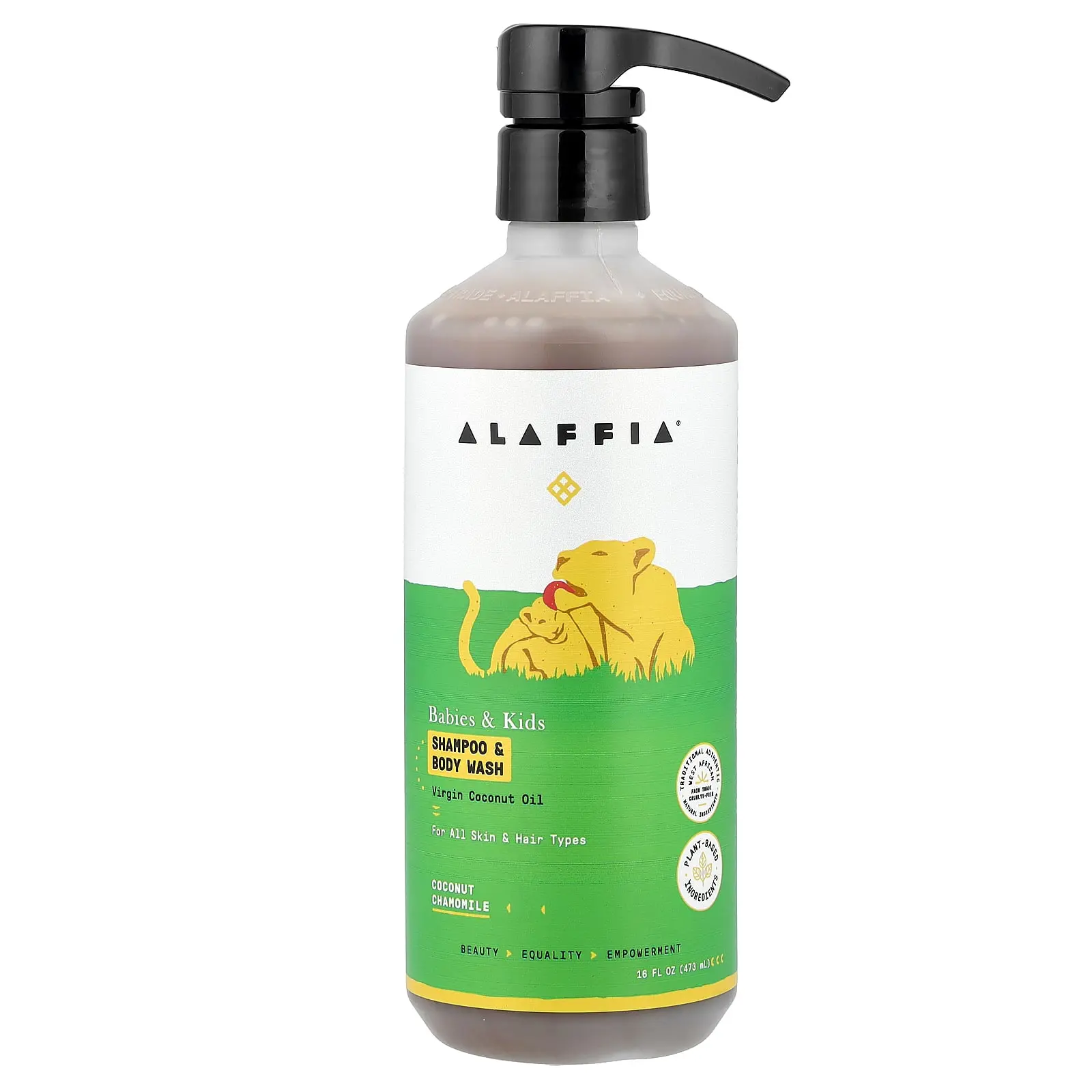 Alaffia Babies & Kids, Shampoo & Body Wash, Coconut Chamomile, 16 fl oz (473 ml)