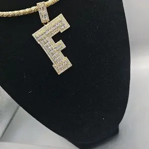big initial letter  14k gold plated