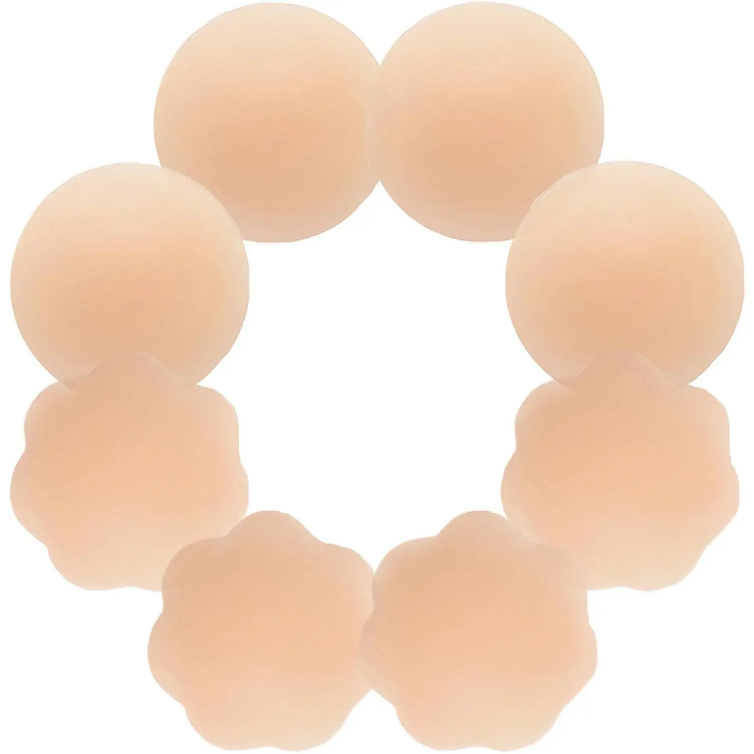 Slim shapeSlim Shape Fashion SimpleFashion SimpleSlim ShapeSlim ShapeCHARMKING Pasties Nipple Covers 4 Pairs For Women, Reusable Adhesive Silicone Nipple Covers No Show