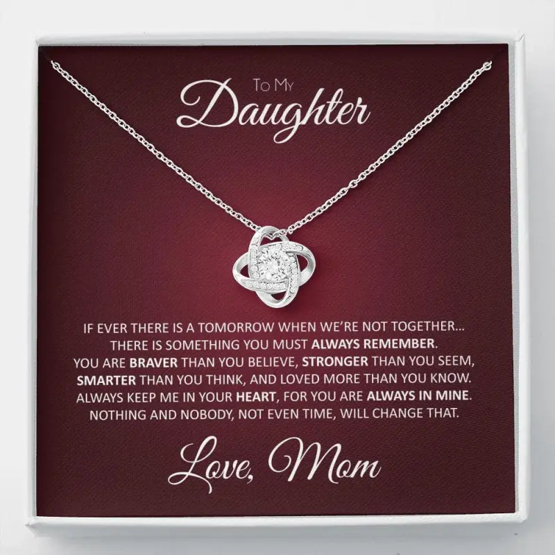 For Daughter From Mom, Daughter Mother Necklace, Daughter From Mom, To My Daughter, Daughters Birthday, Unique, Grown Up Daughter