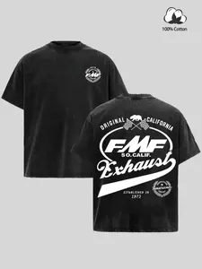 Vintage FMF Racing Fuel 1973 T-Shirt 2 Sides, Vintage Off-Road Dirt Bike Graphic Tee, Freestyle Motocross Shirt for RidersTop Cotton Menswear, Gift For Him& Her