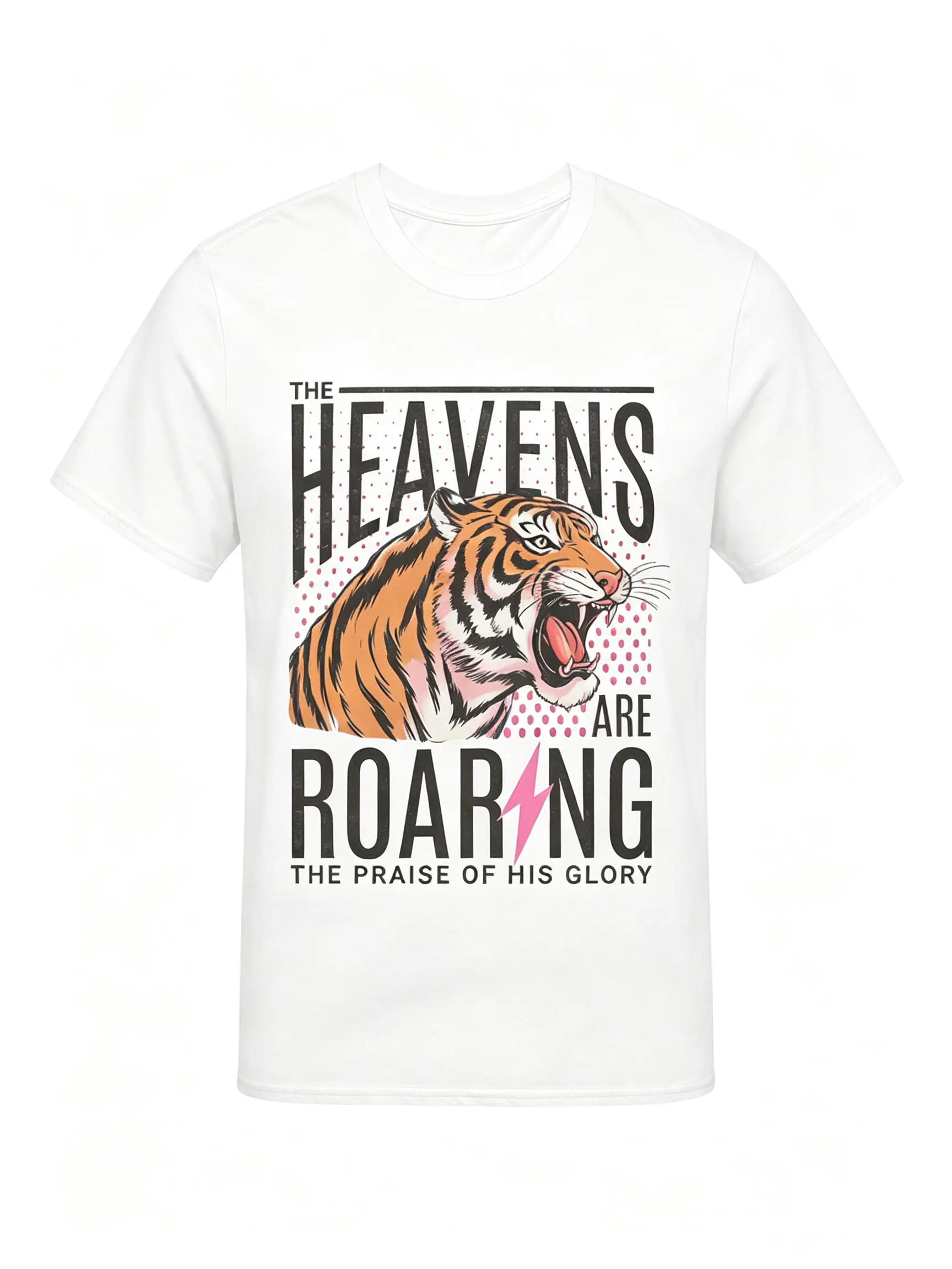The Heavens Are Roaring Tshirt, Bible Verse Shirt, Religious Shirt, Christian Shirt, 80s Faith Shirt, 90s Aesthetic Clothing Casual