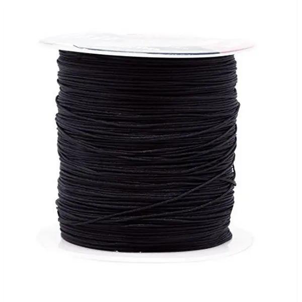 Mandala Crafts Nylon Satin Cord, Rattail Trim Thread for Chinese Knotting, Kumihimo, Beading, Macrame, Jewelry Making, Sewing