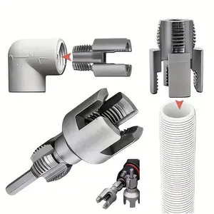 All-in-one PPR pipe threader - 1/2" and 3/4" NPT dual-purpose tool for internal and external thread cutting