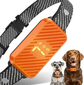 Dog Bark Collar for Large Medium Small Dogs, Effective No-Bark Collar, Smart Barking Collar, Rechargeable Bark Collar with 7 Sensitivity, 3 Modes, Waterproof, Orange
