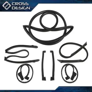 PIT66 Full Rubber Weatherstrip Kit, Car Accessories, Auto Parts Accessories, Sealing Component Fit For 1984-1989 Corvette