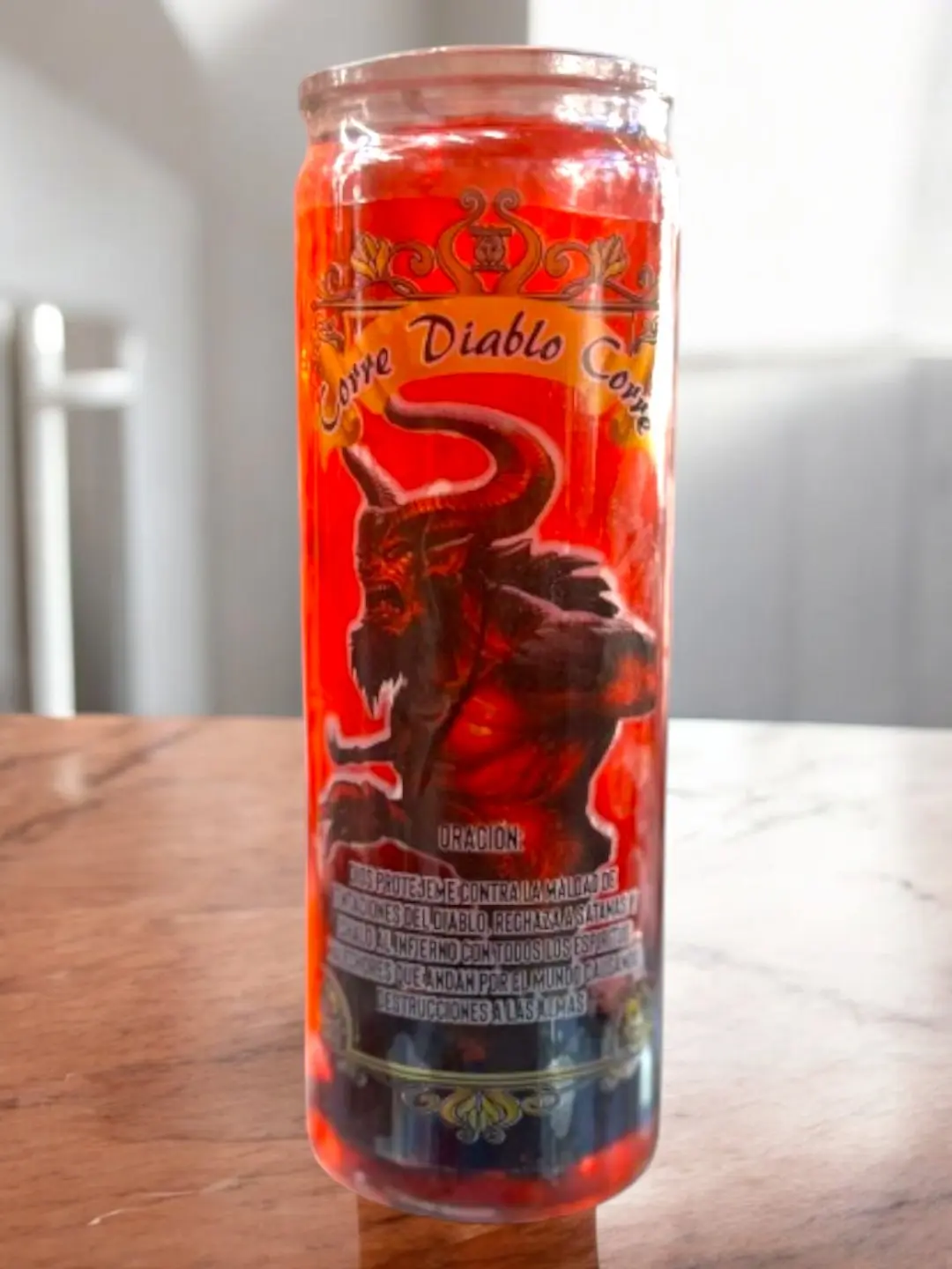 Gel Candle Corre Diablo Corre ( Run Devil Run ) Decor Ornaments