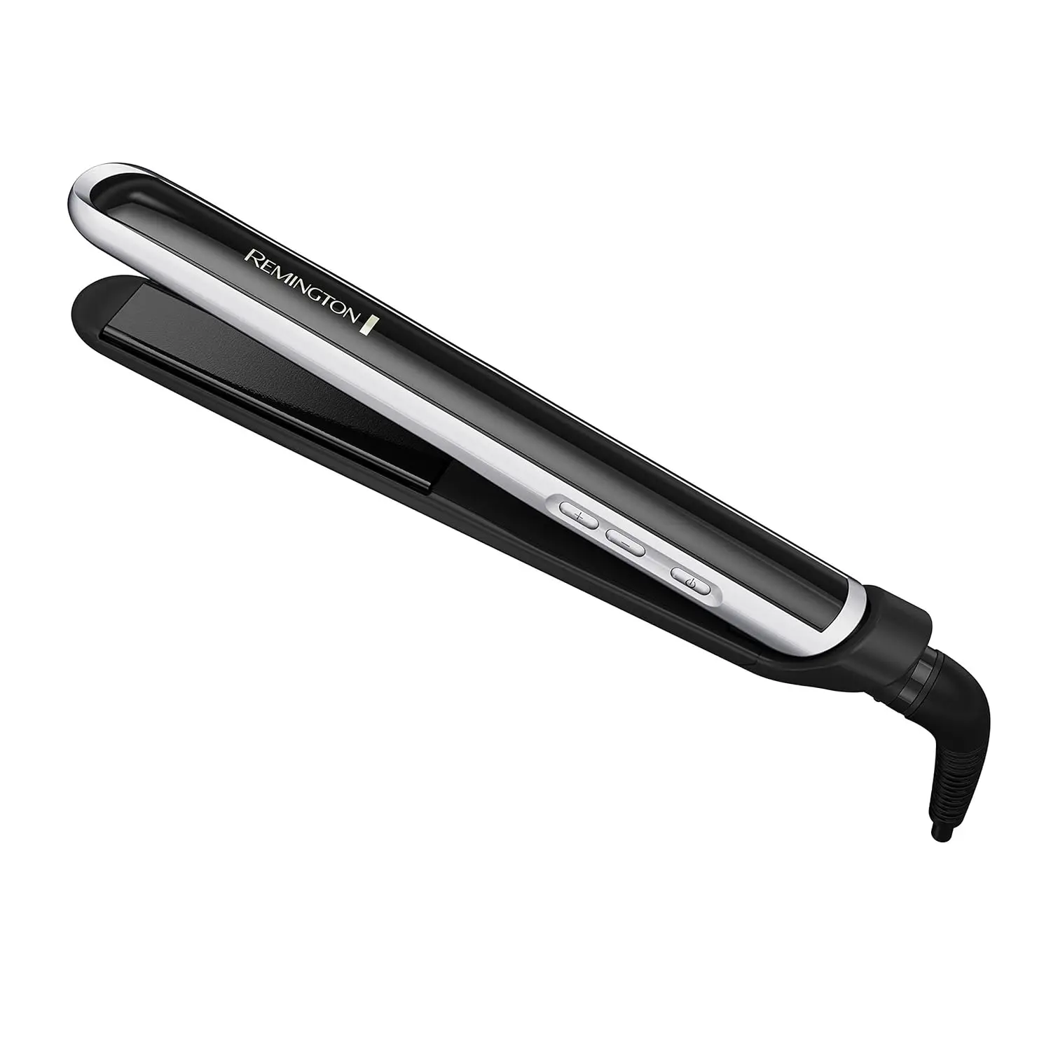 Remington Pearl Pro Ceramic Flat Iron, 1-Inch Floating Plates, Black/White | Salon-Quality 450°F Heat for Sleek Results, Pearl Ceramic Floating Plates in black and white, Auto Shut-Off for Safety