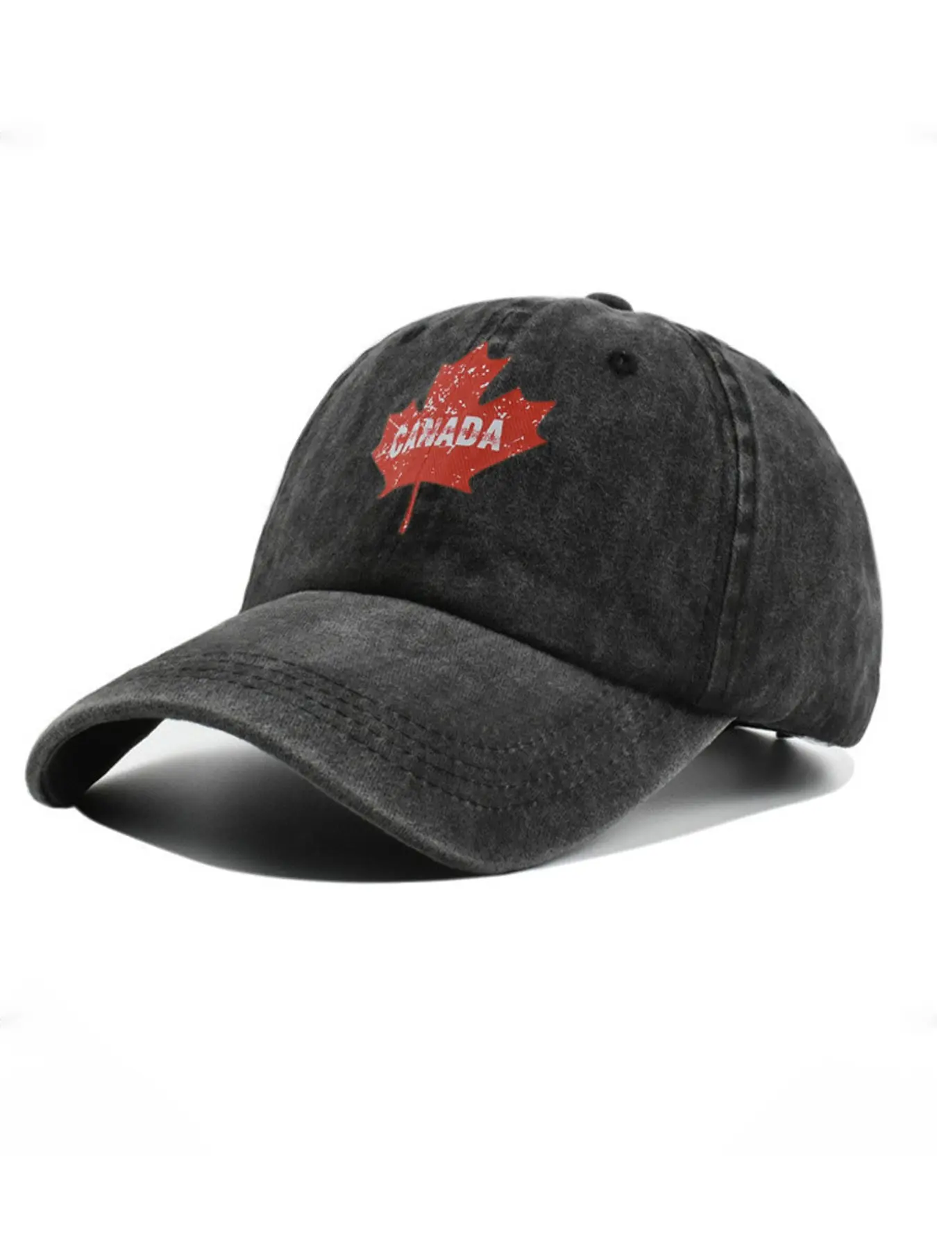 Canadian Maple Leaf Embroidered Baseball Hat, Vintage Style Adjustable Patriotic Headwear, Perfect for Canada Day, Outdoor Adventures, Travel Souvenirs