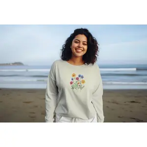 floral sweatshirt womens