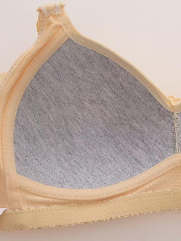 5PCS EssElegance Push-Up Jacquard Bra -Adjustable Support Straps & Wire-Free DailyComfort,Women's Lingerie & Underwear