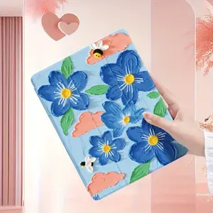 10.9/11" for iPad 10th Gen. Protective Case - Cute Floral Print, Scratch-Resistant TPU Soft Shell with Pen Holder, Video & Drawing Mode Display, Durable TPU Case for iPad Accessories |   Floral for iPad Case Protection Casing Computer Covers