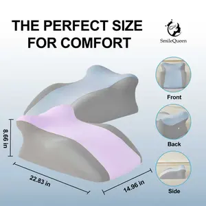 Blue & Purple Stomach Sleeper's Multi-Position Pillow – The Ultimate Comfort Cushion for Lounging, Resting & Reading