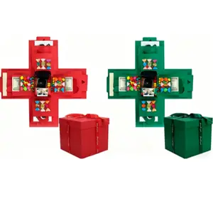 5-Layer Surprise Elegant Gift Box with Ribbon - Multi-Compartment Storage for Snacks, Candy & Chocolate, Ideal for Birthdays and Holiday Celebrations