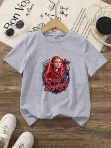 Stranger Things: The Oddity Story Max Children's T-Shirt. Running Up That Hill Theme Print. New Summer Style, Cool Short-Sleeved Top For Boys And Girls. Fashionable, Casual, Comfortable, Suitable For Daily Outdoor Use. Ideal Gift Choice.