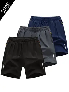Men's Sport Shorts Set of 3, Comfortable & Breathable Design, Ideal for Active Lifestyle, Perfect for Gym & Outdoor Activities, Sports Shorts Set