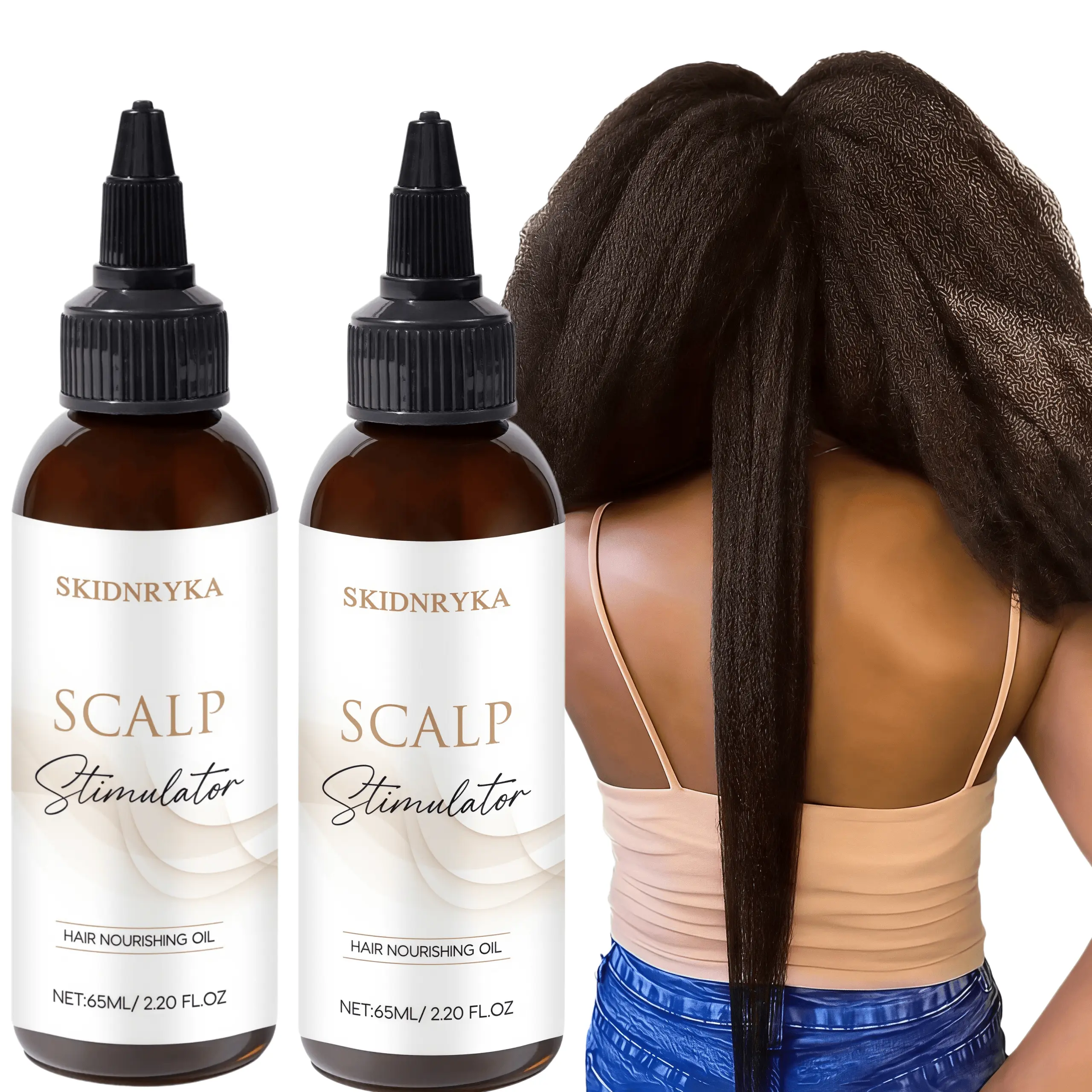 SKIDNRYKA 65ml Nutrient-Rich Hair Massage Oil - Scalp-Strengthening Serum for Scalp Care, Oil Control, Greasy Locks Fixes, Hair Frizz Solutions, Breakage Prevention, Split/Damaged Ends Repair, Enhanced Look