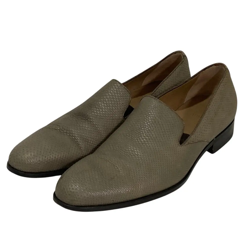 Pre-owned Giorgio Armani Calfskin Small Leather Goods Armani Collezioni Leather Loafer