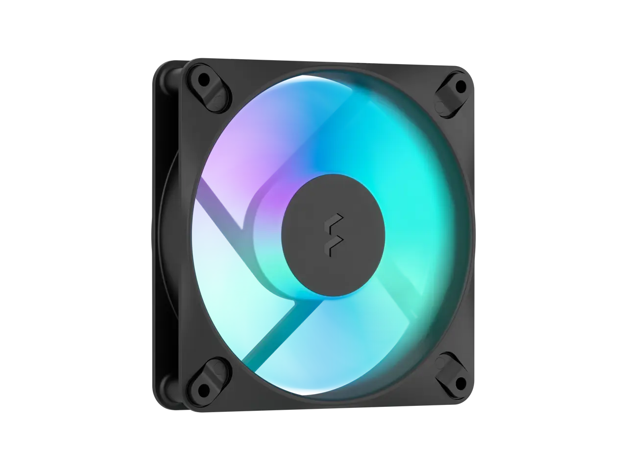 Fractal Design Dynamic 3 120mm ARGB Black Reverse PWM Case Fan, High Durability Rifle Bearing, 7-Blade Swept Design, Daisy-Chain Cable, 350-2200 RPM