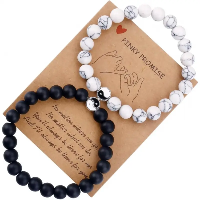 Black white bead-Yin Yang