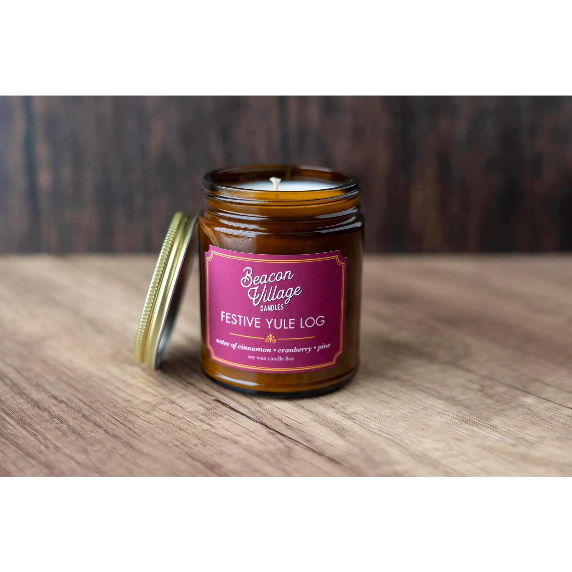 Beacon Village — Festive Yule Log Candle