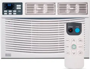 BLACK+DECKER Window Air Conditioner 12,000 BTU, AC Window Unit Cools Up to 550 Square Feet, AC Unit with Remote Control, 3 Cooling Speeds and Fan Only Function, BWAC12WTB, White