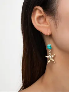 Starfish Design Dangle Earrings, Fashionable Jewelry for Women & Girls, Trendy All-match & Exquisite Jewelry for Birthday Gift