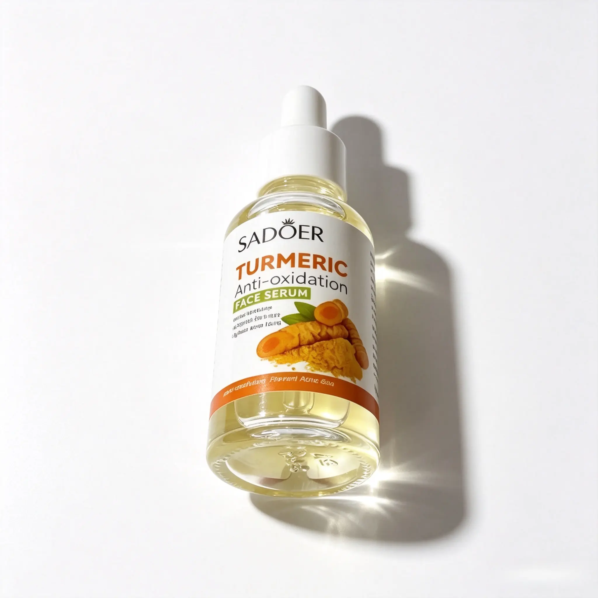 Turmeric Hydrating Face Serum - Daily Antioxidant Essence for Dry Skin, Lightweight Moisturizer for Glowing Skin, Mild & Non-Irritating