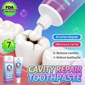 ZKRICARO Anti-Cavity Repair Toothpaste is FDA certified. It repairs cavities, removes plaque and tartar, whitens teeth, reduces tooth sensitivity, and strengthens tooth enamel.