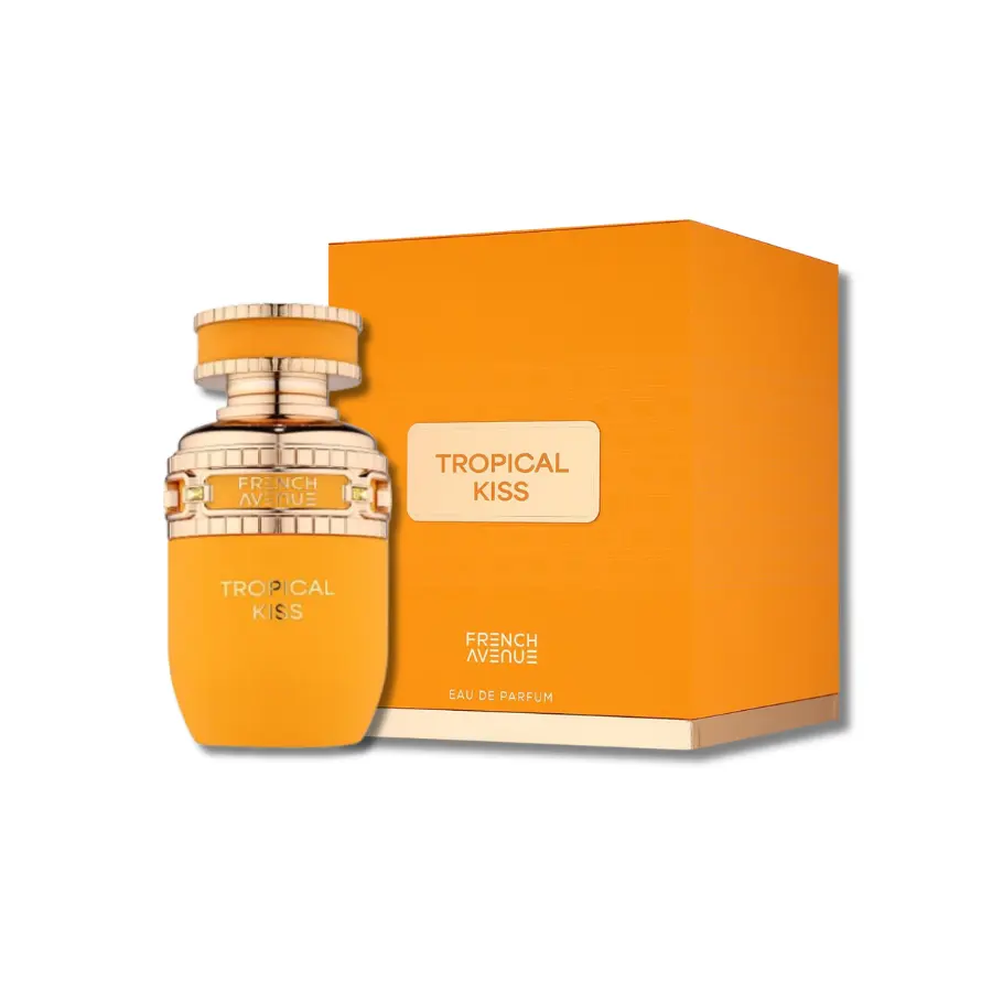 Fragrance World French Avenue Tropical Kiss Women's Eau De Parfum, a Floral Fruity Fragrance with Notes of Sweet Vanilla, Coconut, and Amber, 2.7 fl oz, Flower Scent, Women's Fragrance