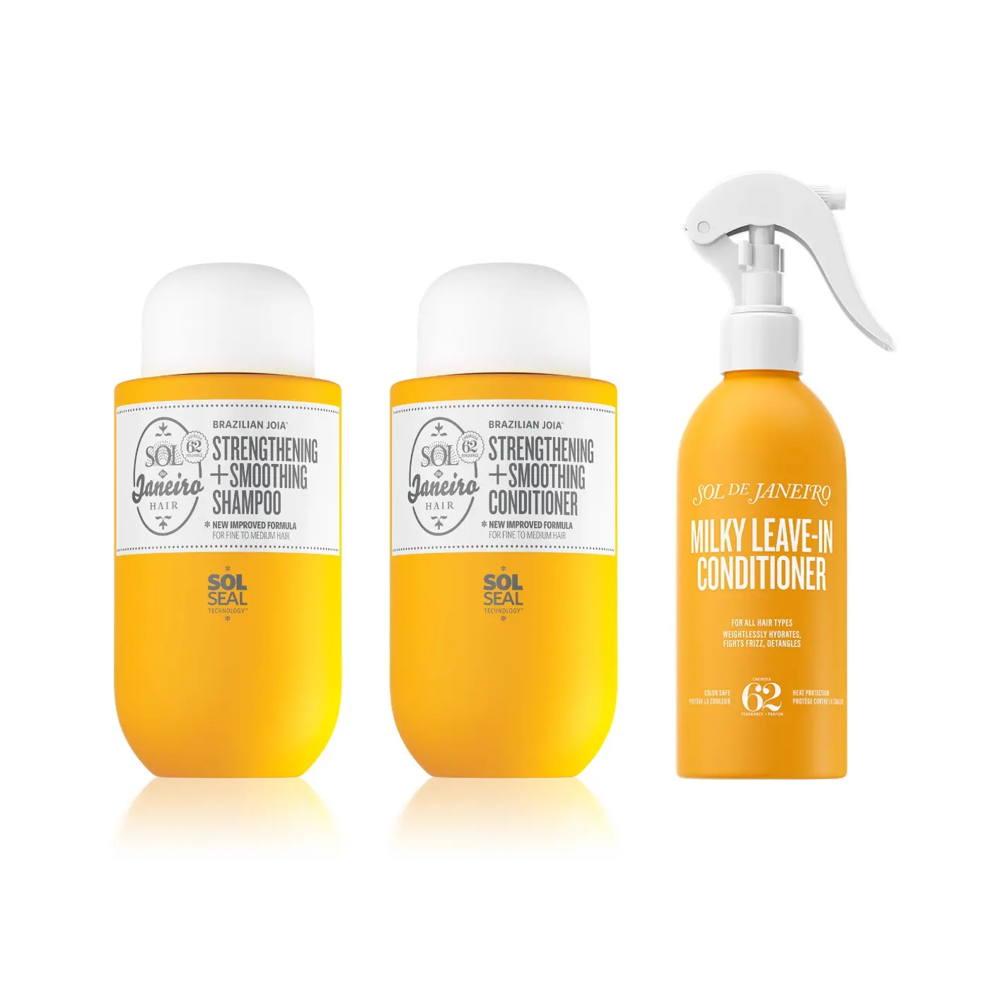 Sol de Janeiro Irresistible Hair Care Ritual | Your Three-Step Routine To Healthier, Smoother Hair Scented With Irresistible Notes of Pistachio, Salted Caramel, and Vanilla.